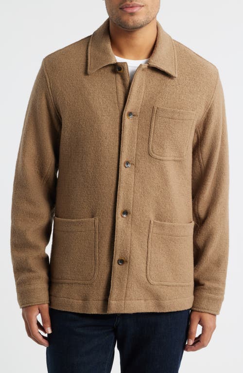 Rails Pascal Regular Fit Wool Blend Shirt Jacket In Brown