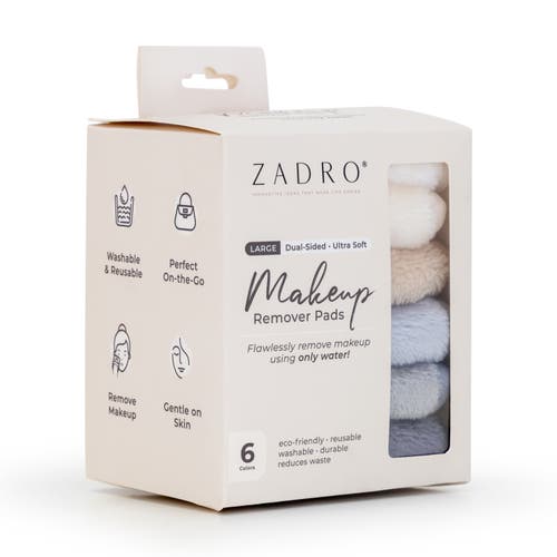 Zadro Makeup Remover Cloths, 6-pack In Neutral
