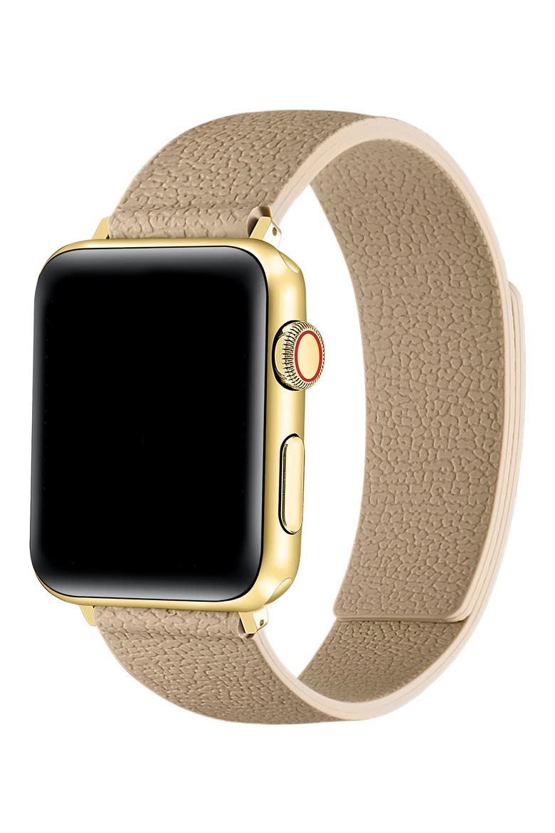 Textured Silicone Apple Watch® Watchband, Alternate, color, TAUPE