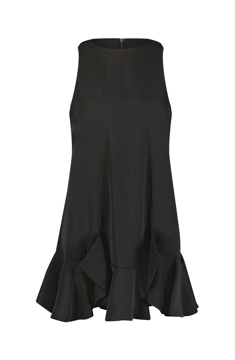 Mac Duggal Crepe Sleeveless Ruffle Hem Mini Dress, Alternate, color, 