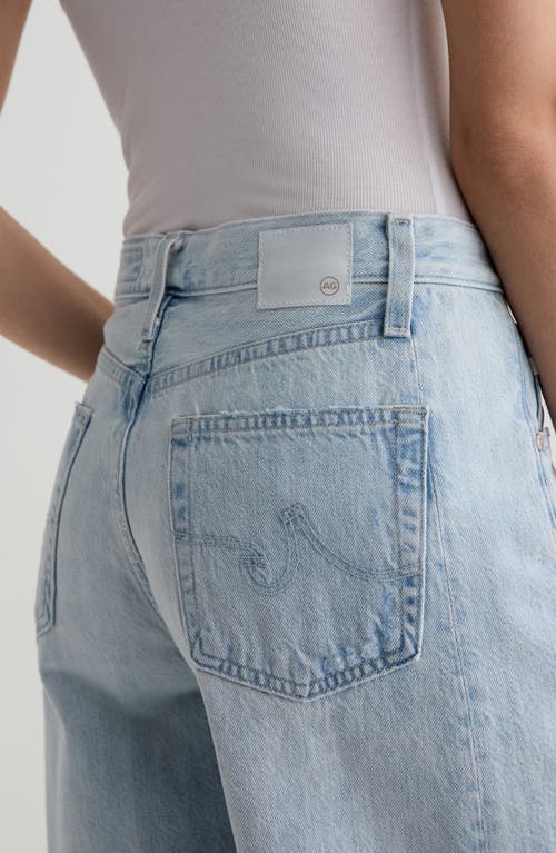 Ag Hattie High Rise Bermuda Shorts In Sunfaded Destructed