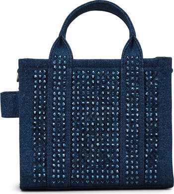 MARC JACOBS【関税込み】The Crystal Denim Crossbody' トート Marc Jacobs The Crossbody Crystal Denim Tote Bag | Blue