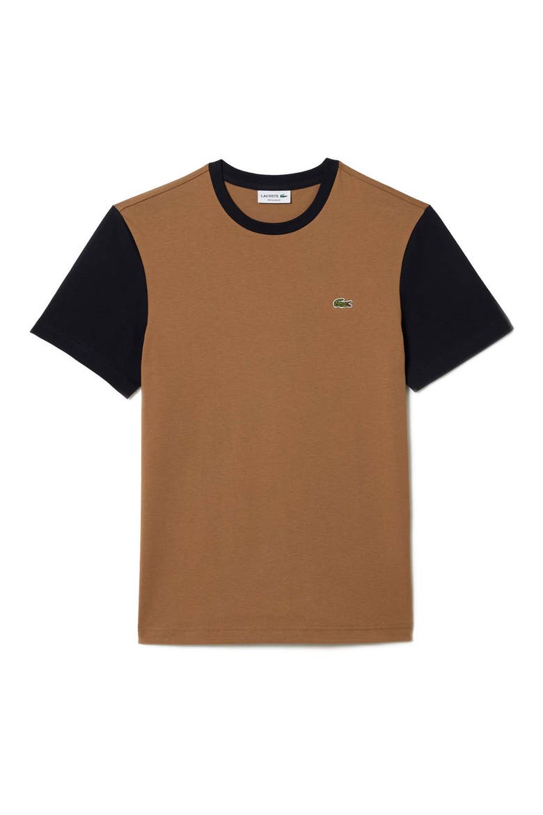 Regular Fit Colorblock Cotton T-Shirt, Main, color, COOKIE/ ABIMES