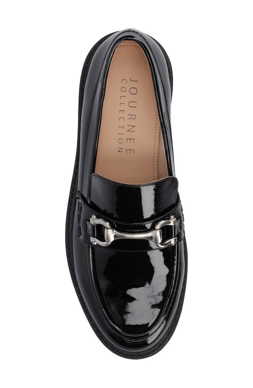 Journee Collection Jessamy Lug Loafer In Patent/black
