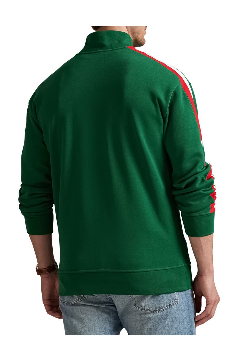 Polo Ralph Lauren Big & Tall Mesh Double-Knit Track Jacket, Alternate, color, Tennis Green Multi