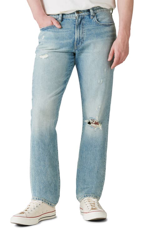 223 Ripped Straight Leg Jeans (Regular & Tall)