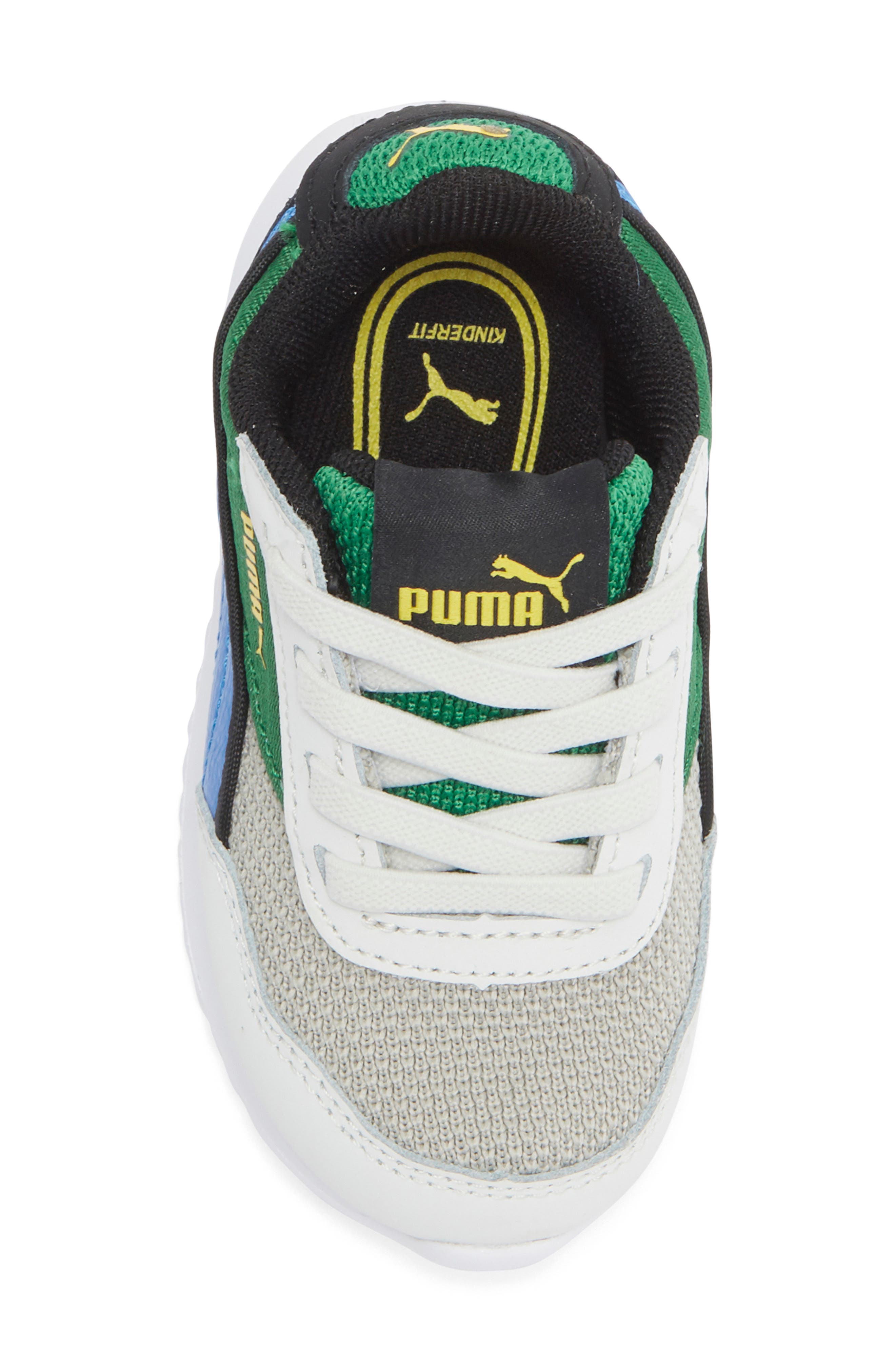 PUMA Kids' R78 Gravity Sneaker, Alternate, color, Archive Green/ Royal/ Yellow