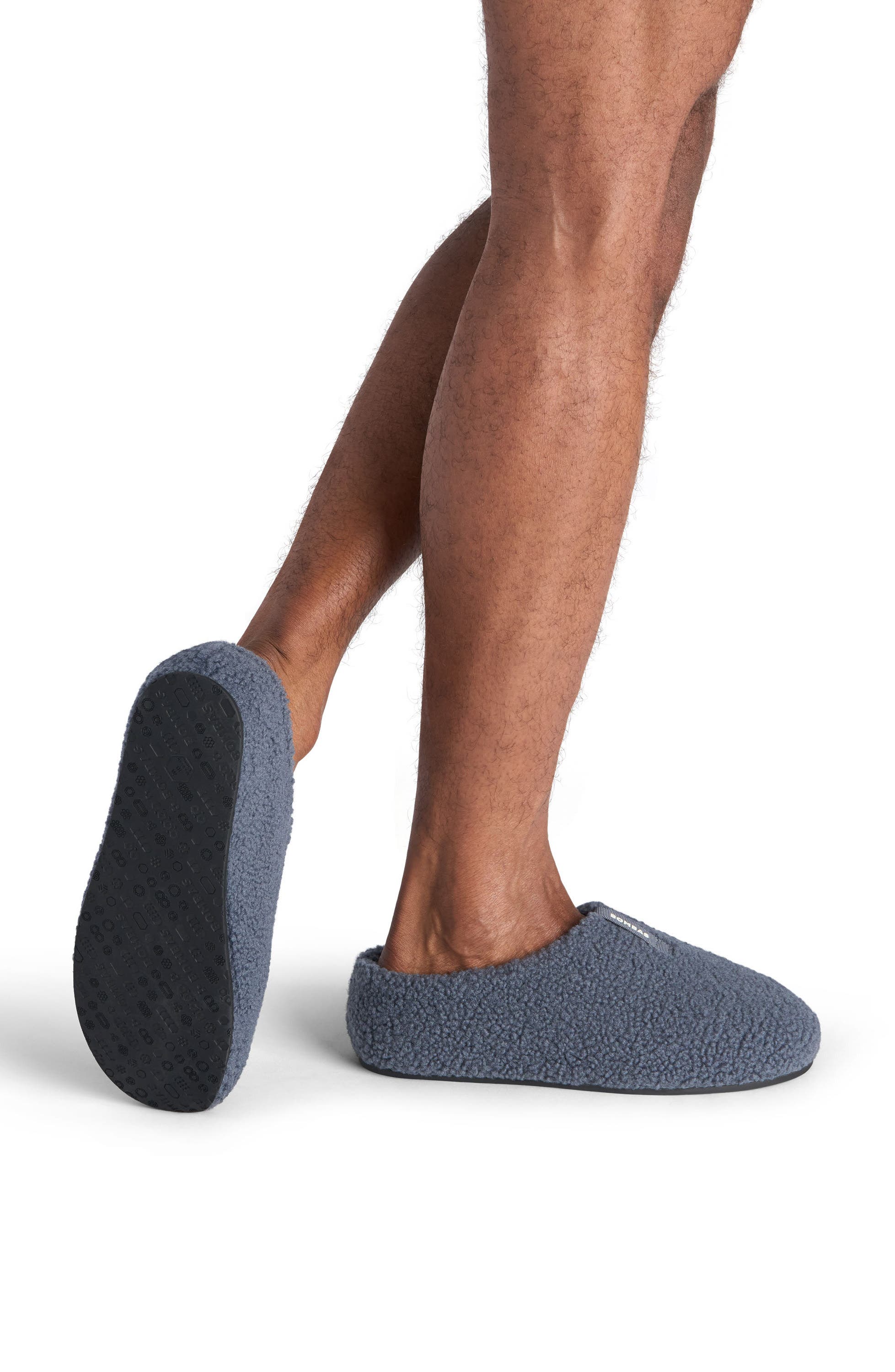 Sunday Faux Fur Slipper, Alternate, color, COOL SMOKE1