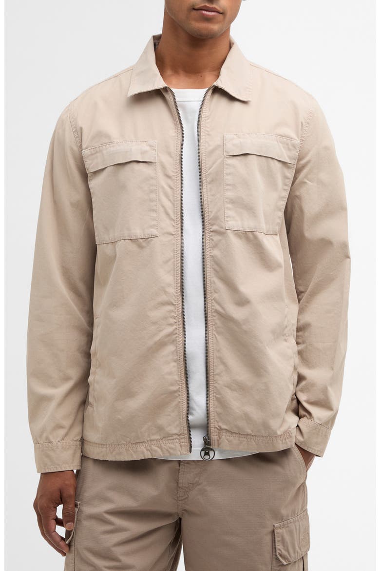 Glendale Zip Overshirt, Main, color, CONCRETE