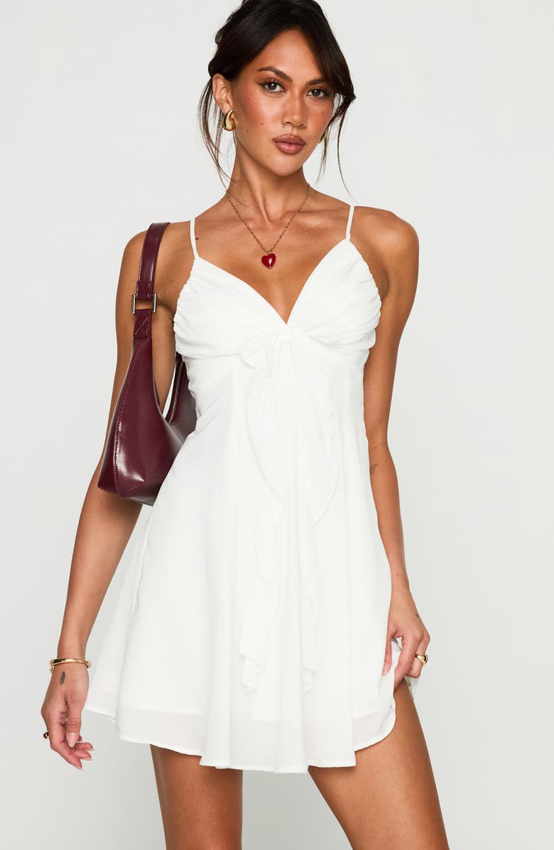 Princess Polly Moon Quartz Mini Sundress, Alternate, color, White