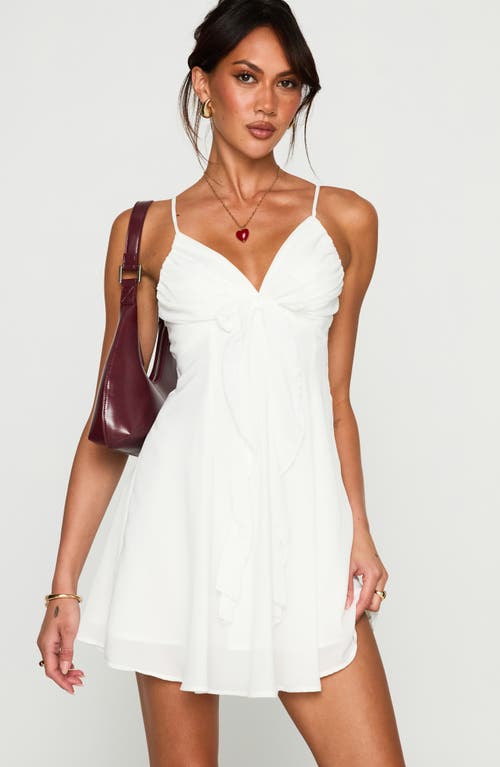Princess Polly Moon Quartz Mini Sundress In White