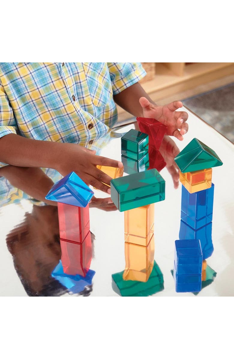 Kaplan Early Learning Company Light and Color Geo Set - 12 Pieces, Alternate, color, Multicolored