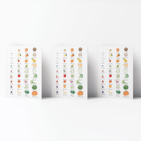 New Baby Greeting Card Pack (3ct) "Baby Weekly Growth"