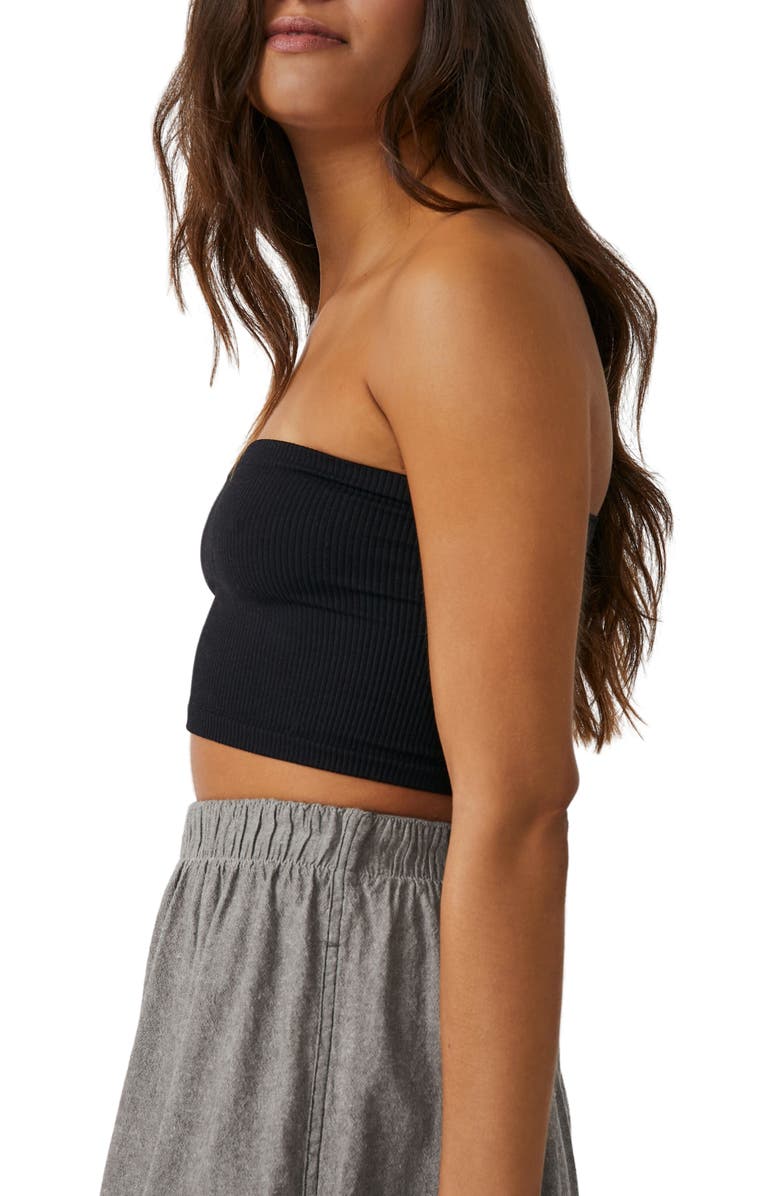 Free People Amelia Bandeau Bra, Alternate, color, Black