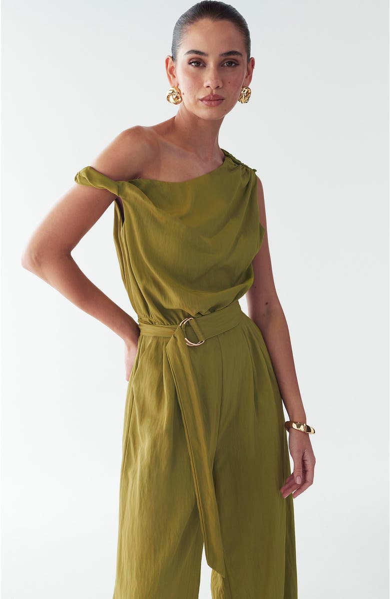 BWLDR Mariah Jumpsuit, Alternate, color, Olive Green