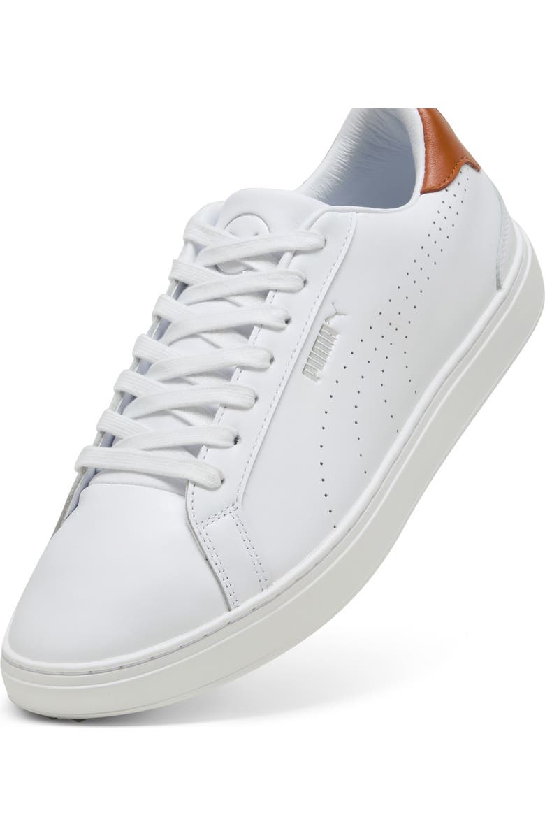 PUMA GOLF Classic G Golf Shoes, Alternate, color, Puma White-Ash Gray