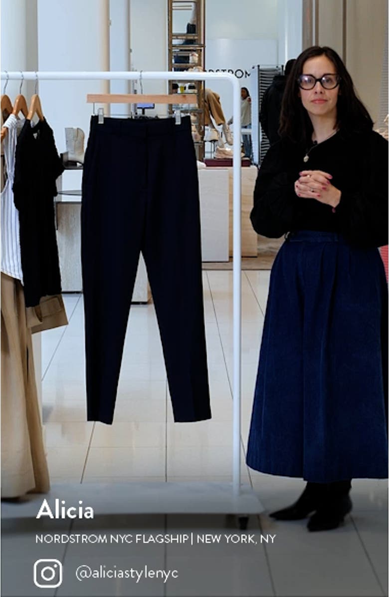 Haisley High Waist Wool Blend Pants, sales video thumbnail