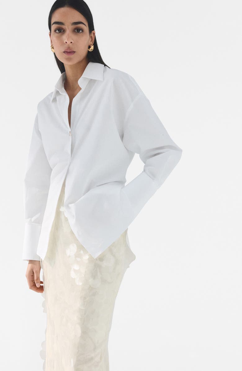 MANGO Paillette Midi Skirt, Alternate, color, 