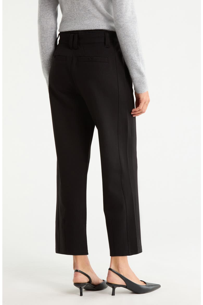 Skyrise Ankle Straight Leg Pants, Alternate, color, BLACK