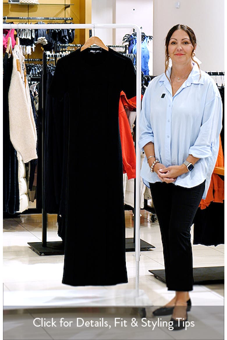Short Sleeve Back Cutout Ribbed Maxi Dress video