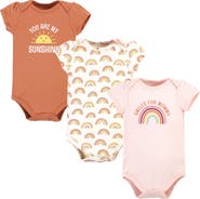 Hudson Baby Cotton Bodysuits 3-pack