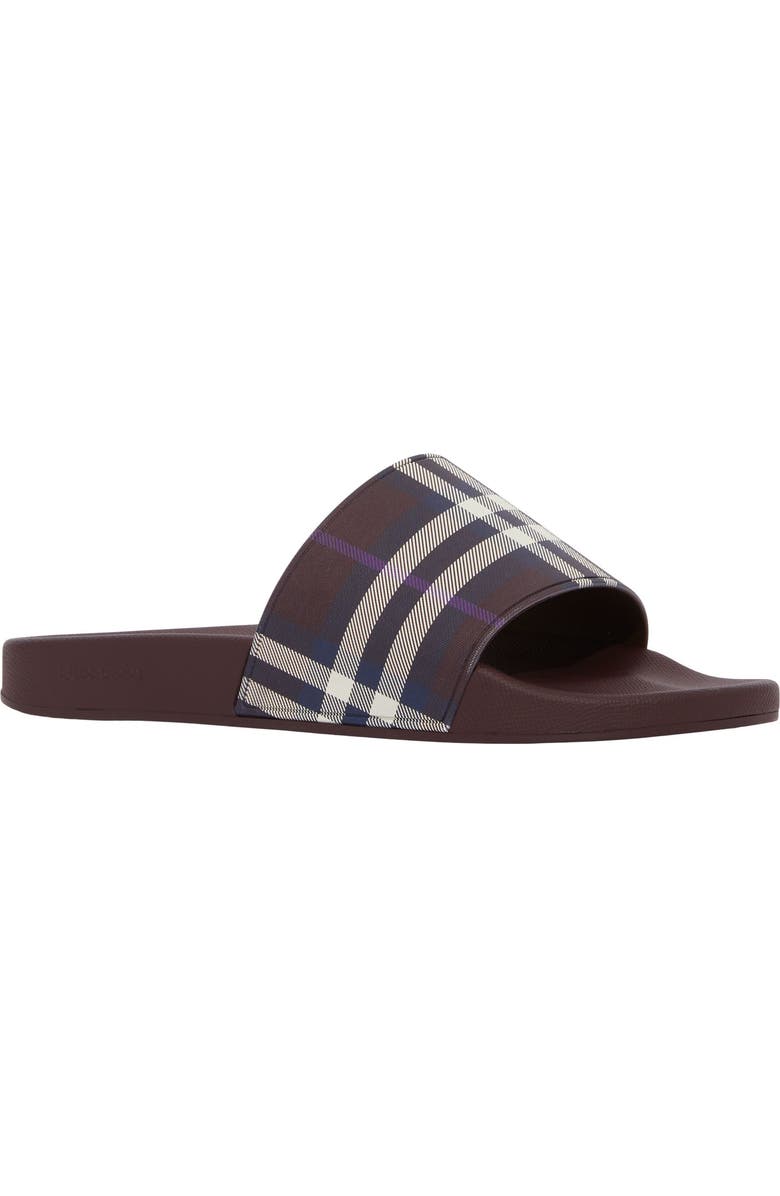 Burberry Furley Check Slide Sandal, Main, color,