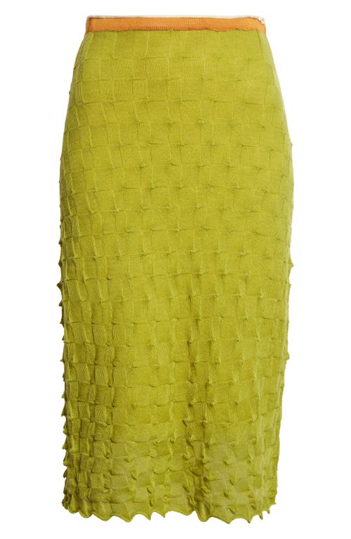 Yanyan Borlor A-line Knit Wool Midi Skirt