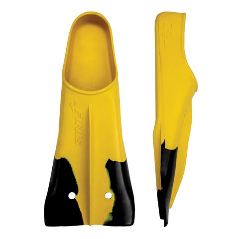 Z2 Gold Zoomers Swim Fins Short Blade Training Fins for Strength and Speed Natural Rubber Fit