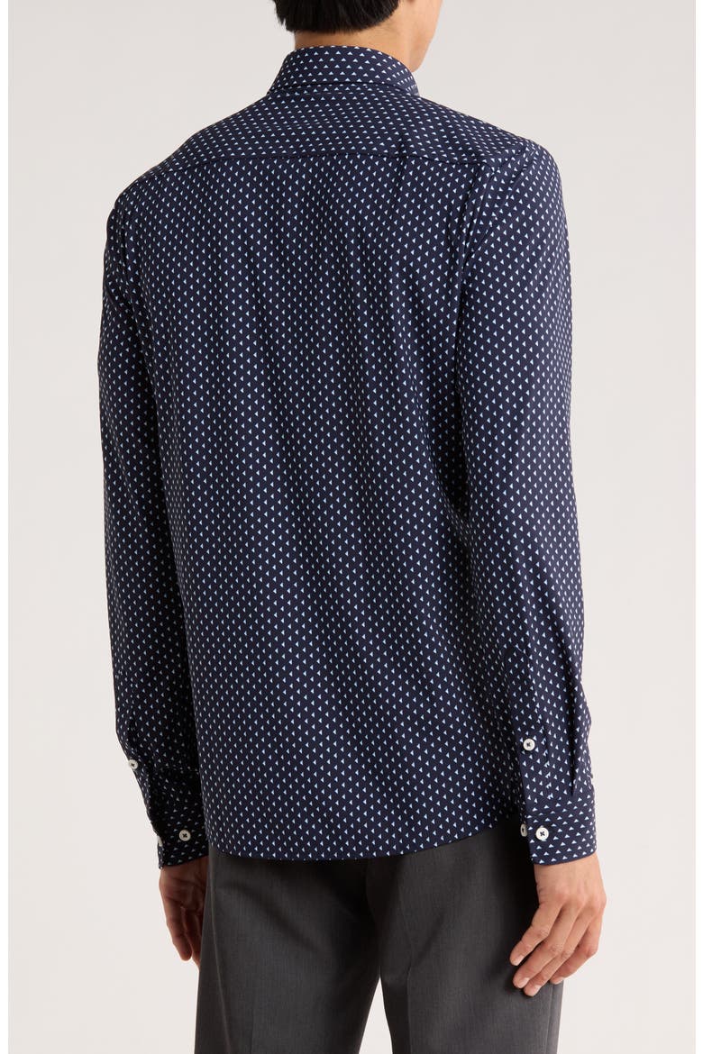 Roan Kent Long Sleeve Button-Up Shirt, Alternate, color, NAVY