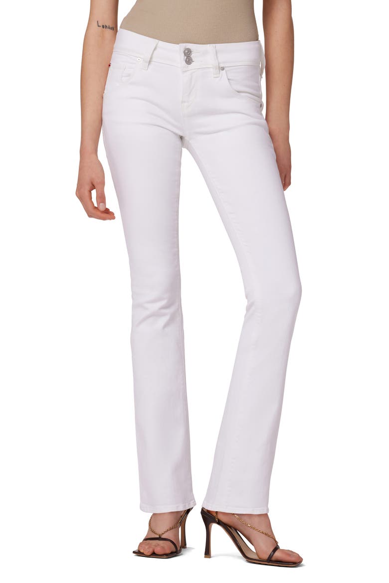 Beth Mid Rise Bootcut, Main, color, WHITE