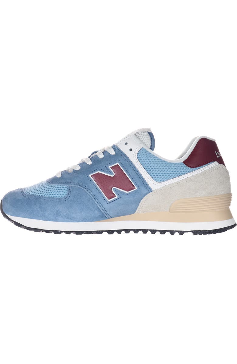 New Balance Gender Inclusive 574 Sneaker, Alternate, color, Shoreline Blue/ Stillwater