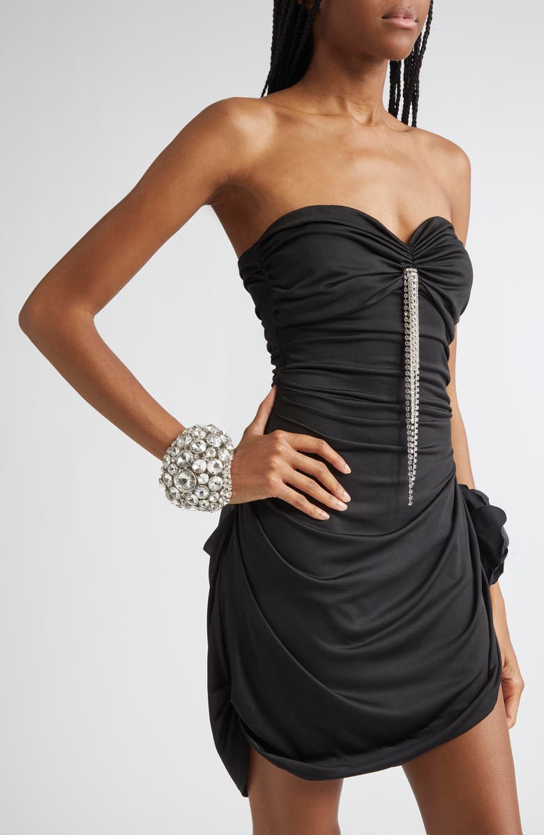 Area Crystal Cluster Cuff Bracelet, Alternate, color, 