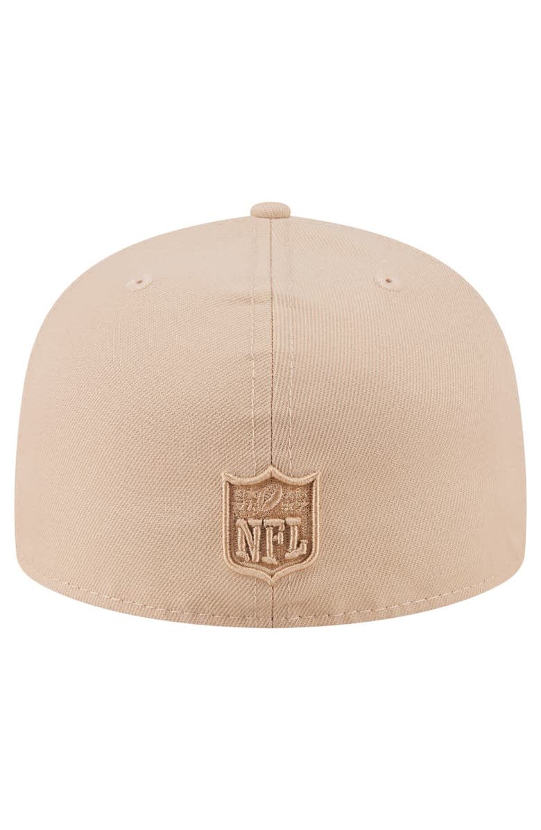 New Era Men's New Era  Light Beige Philadelphia Eagles Color Pack A-Frame 59FIFTY Fitted Hat, Alternate, color, Light Beige