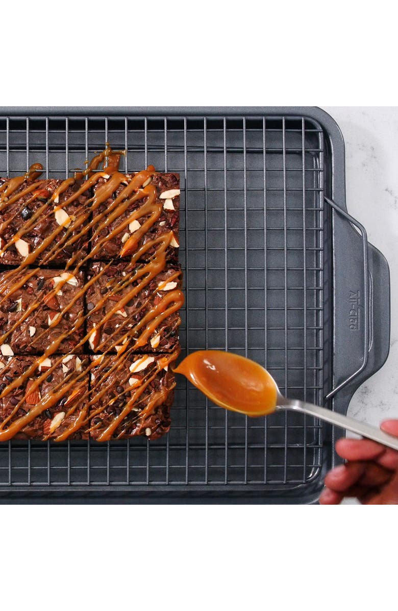 All-Clad Pro-Release Nonstick Half Sheet & Cooling/Baking Rack Set, Alternate, color, Gray