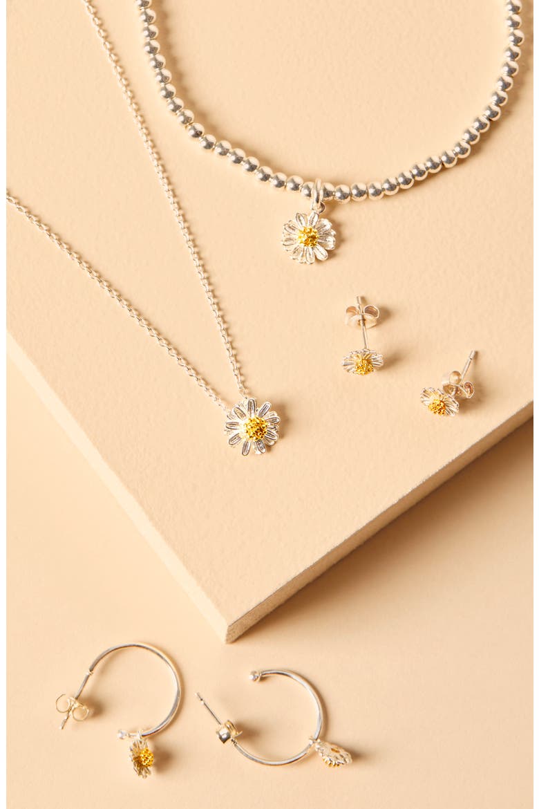 Mini Wildflower Stud Earrings, Alternate, color, SILVER