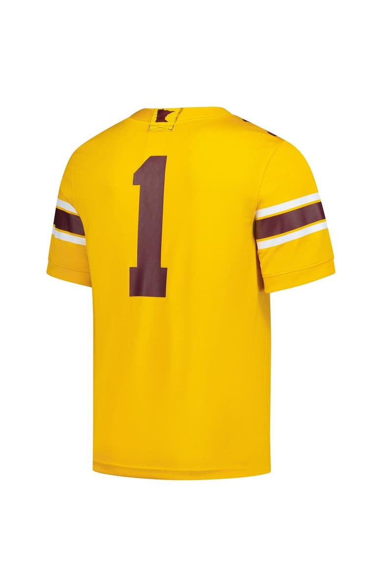 Nike Men's Nike #1 Gold Minnesota Golden Gophers Untouchable Replica Game Jersey, Alternate, color, Gold
