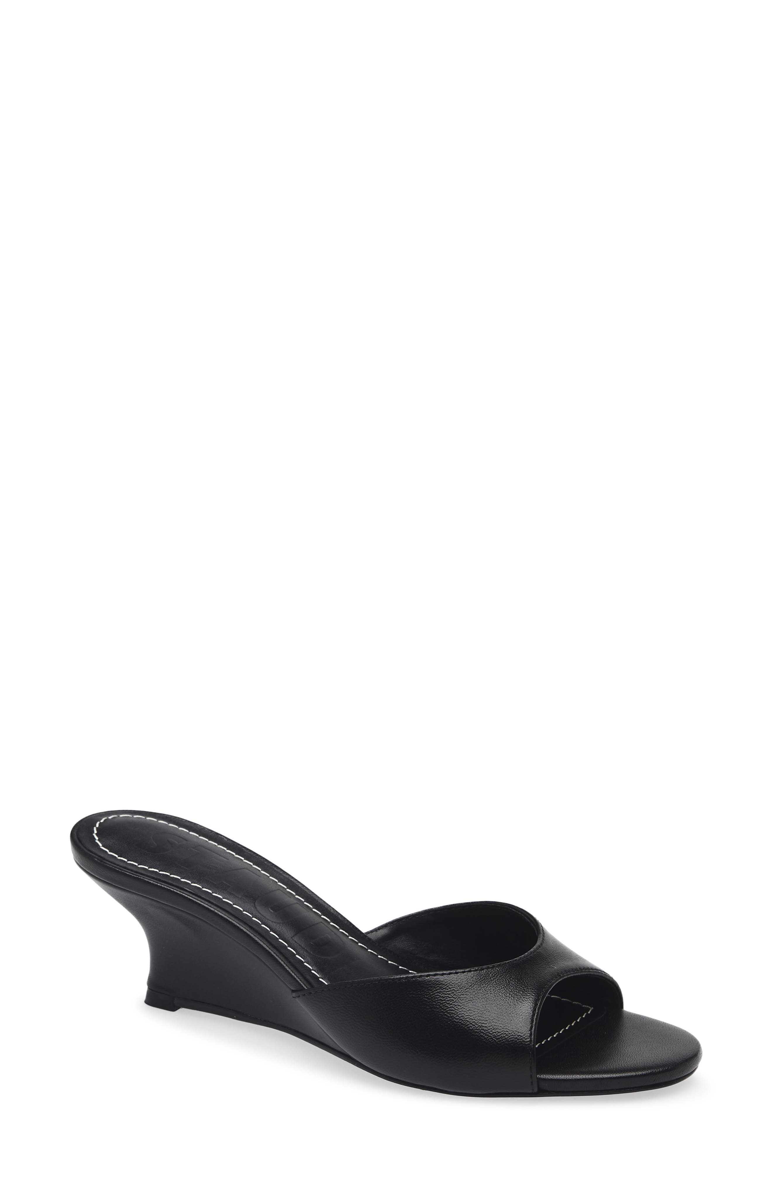 STAUD Brigitte Wedge Sandal, Main, color, Black
