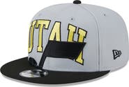 New Era Men's New Era Gray/Black Utah Jazz Tip-Off Two-Tone 9FIFTY Snapback Hat