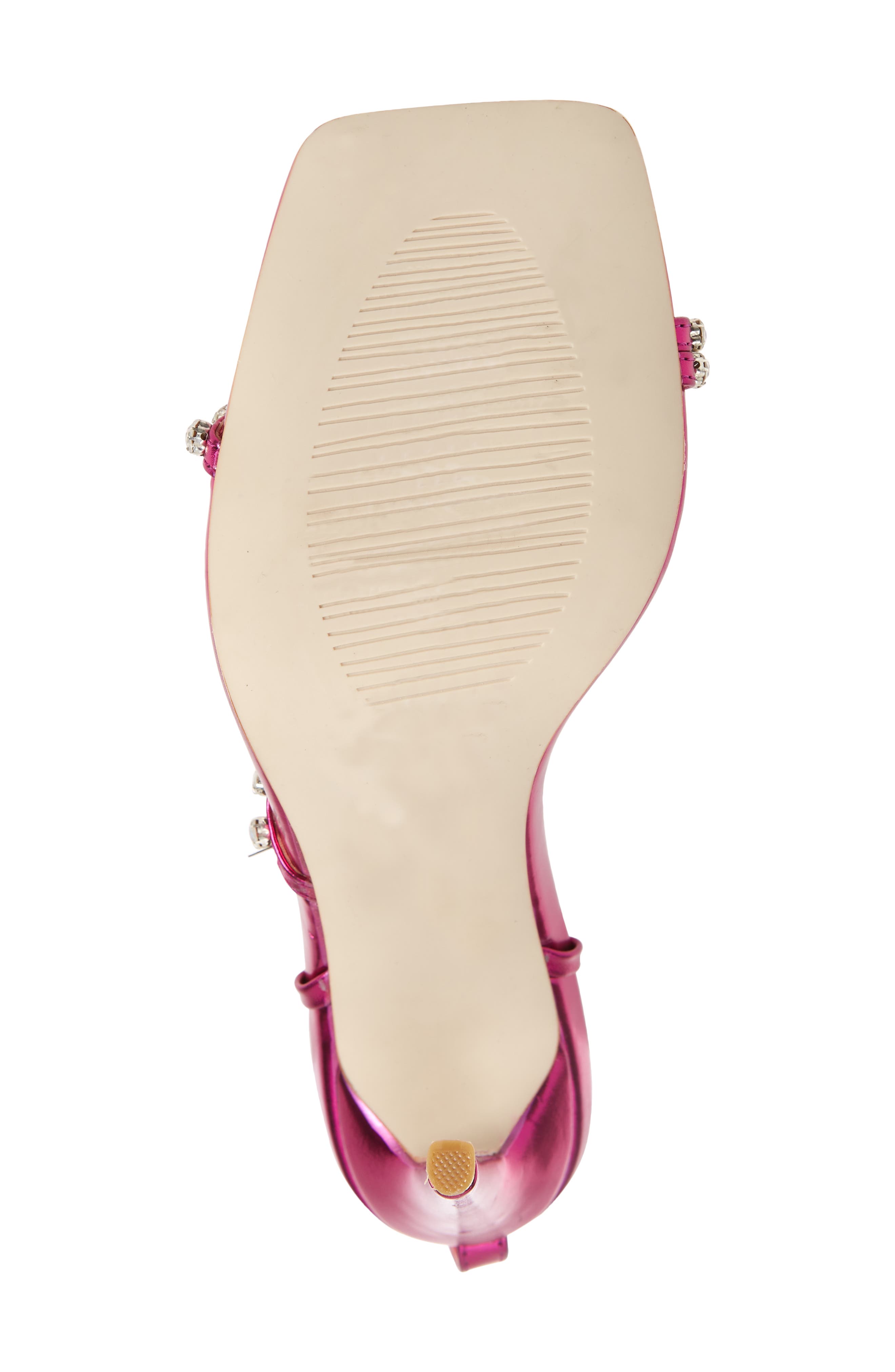 AZALEA WANG Missy Metallic Ankle Strap Sandal, Alternate, color, 