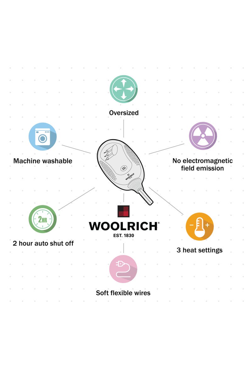 JLA Home Woolrich Anderson Oversized Heated Throw - 60" x 70", Alternate, color, 