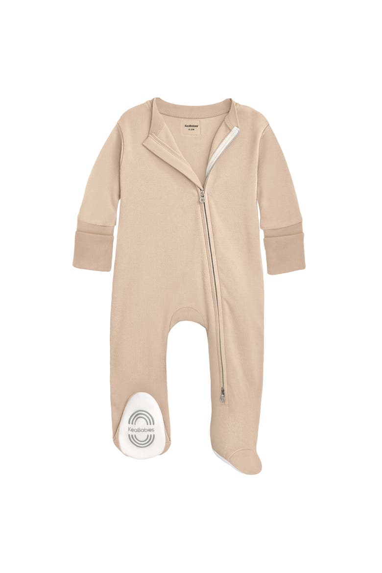 1-Pack Soothe Baby Sleep & Play Footies, Main, color, Ecru