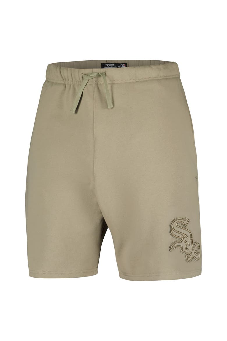 Men's Pro Standard Khaki Chicago White Sox Neutral Fleece Shorts, Alternate, color, Khaki