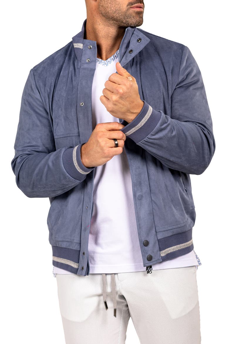 Bomber Jacket, Alternate, color, BLUE