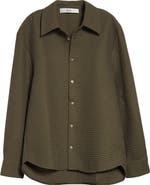 Séfr Oseary Waffle Stitch Button-Up Shirt