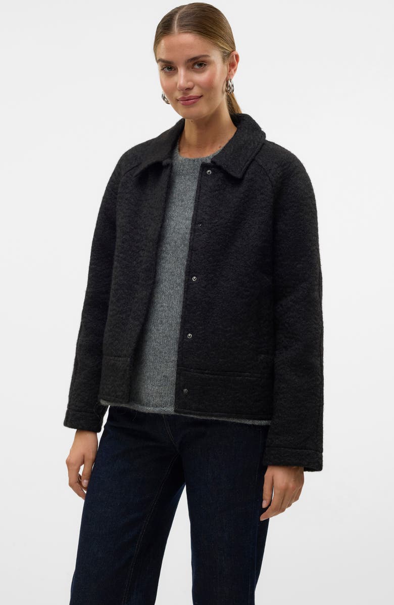 VERO MODA Lara Emilia Jacket, Alternate, color, Black