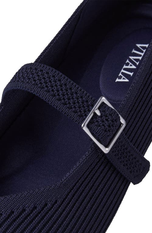 Vivaia Margot Mary-jane Square-toe Ballet Flats In Blue