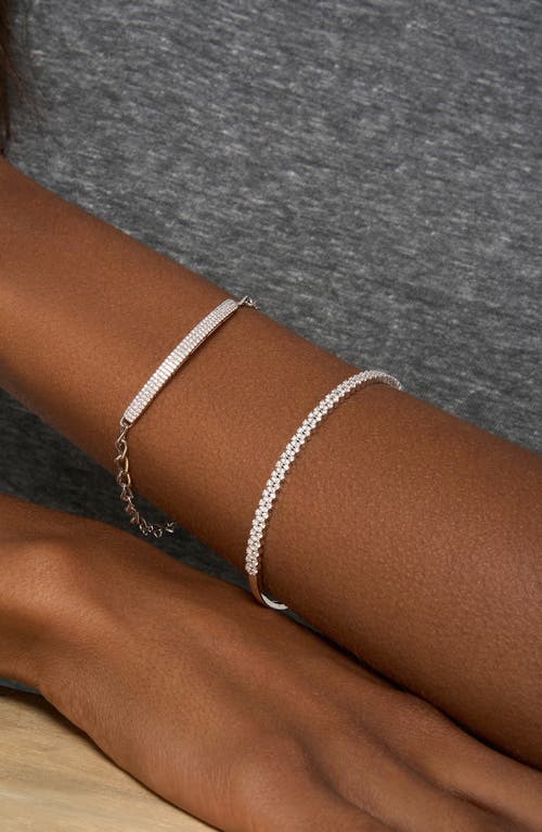 Bony Levy Bardot Pavé Diamond Id Bar Bracelet In 18k White Gold