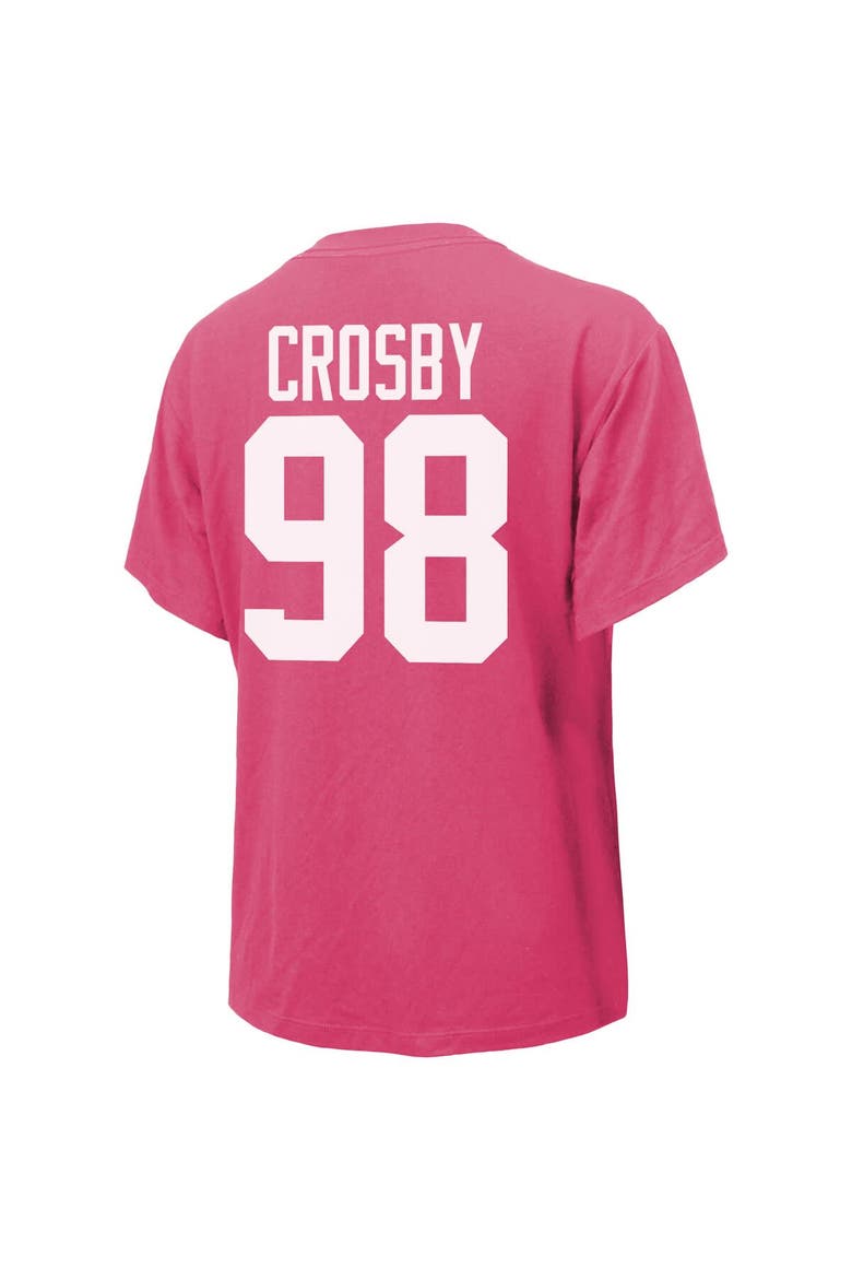 Women's Majestic Threads Maxx Crosby Pink Las Vegas Raiders Name & Number T-Shirt, Alternate, color, Pink