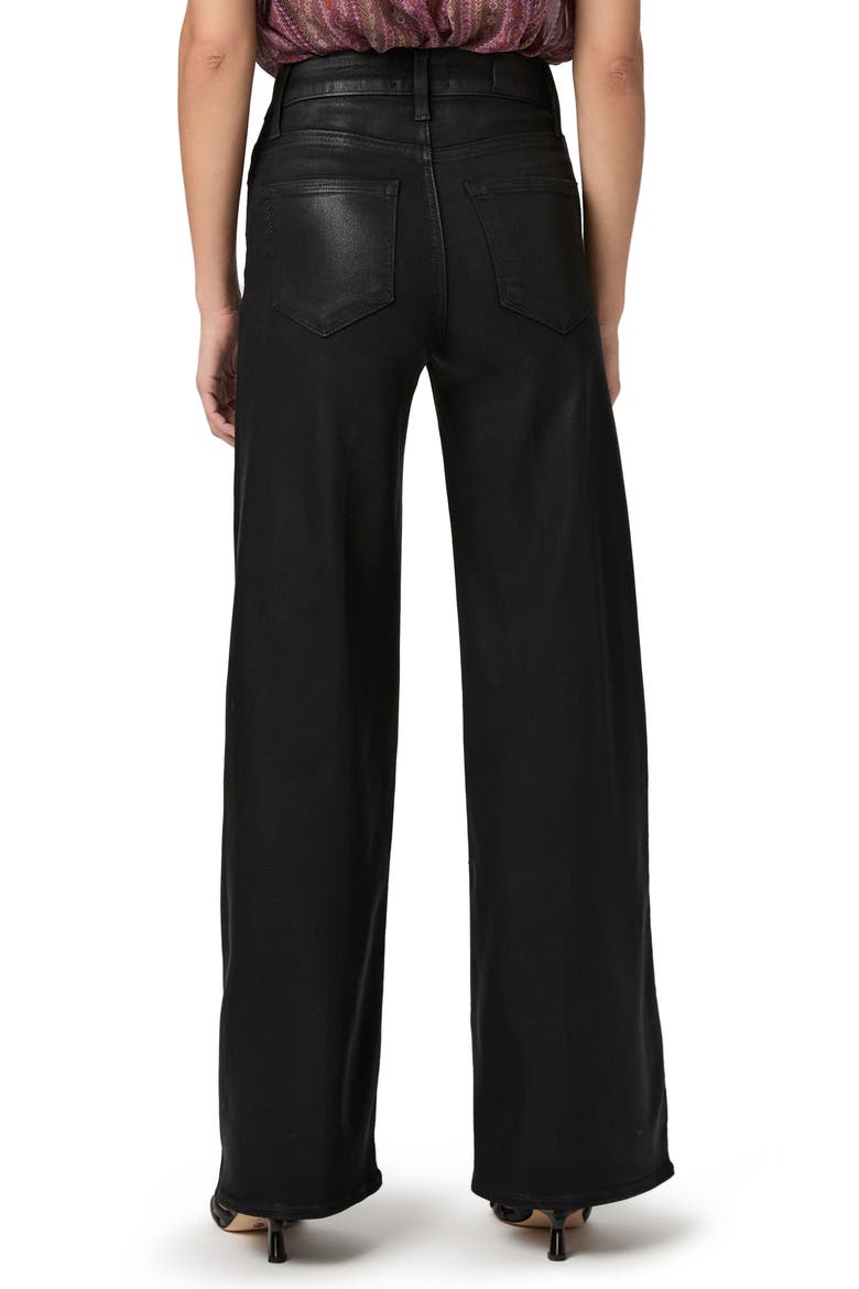 Anessa Coated High Waist Wide Leg Jeans, Alternate, color, BLACK FOG LUXE COATING