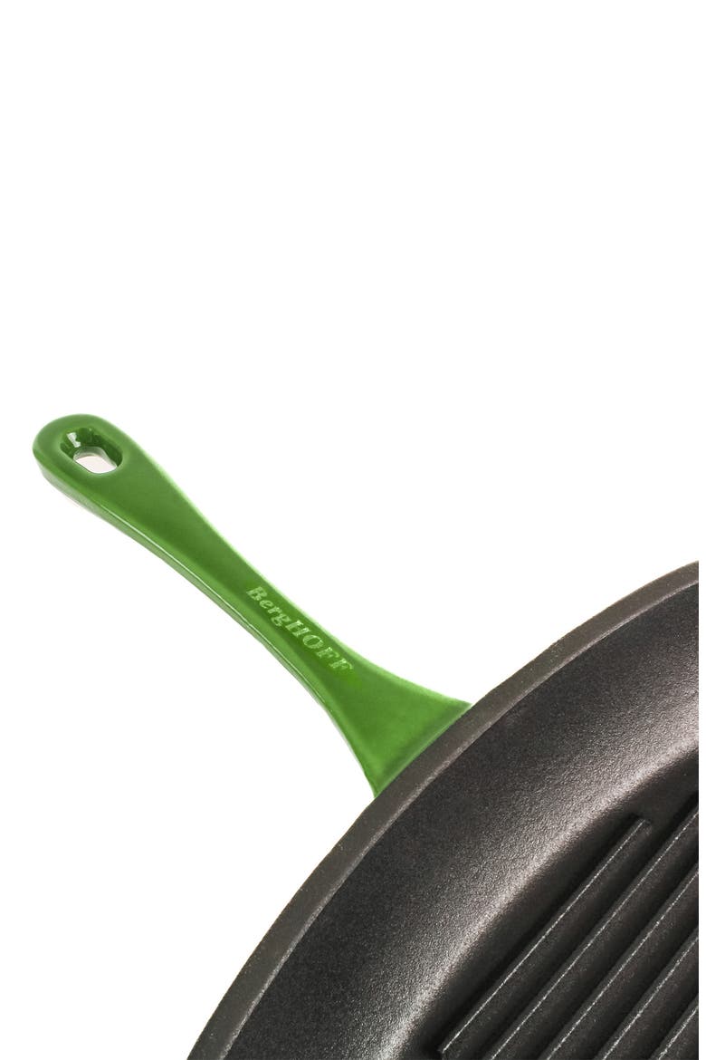 Neo 2-Piece Cast Iron Grill Set, Alternate, color, GREEN